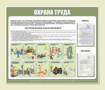 С01 Стенд охрана труда (1200х1000 мм, Пластик ПВХ 3 мм, Прямая печать на пластик) - Стенды - Стенды по охране труда - ohrana.inoy.org
